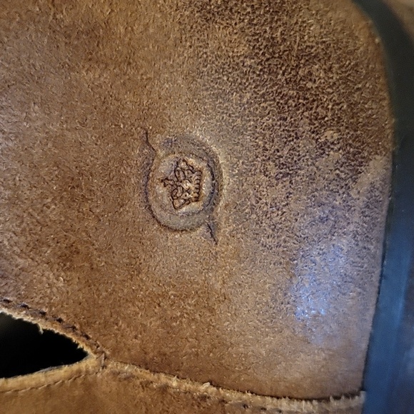 Born "Kerri" Distressed Suede Women's Bootie Brown Leather Shoes Size 7.5 - Picture 16 of 17